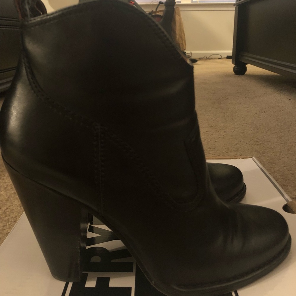 Frye Black Madeline Short Boots